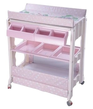 bb070 baby changing table with bath tubwheels baby