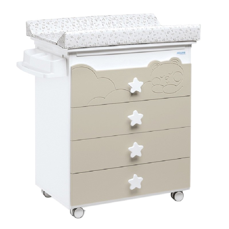 cute co dolce luce baby change table with drawers and bath