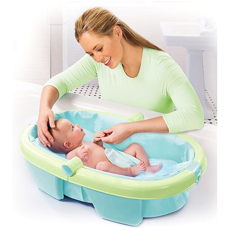 Baby Bath Tub with High Stand Summer Infant Newborn to toddler Portable Folding Bath