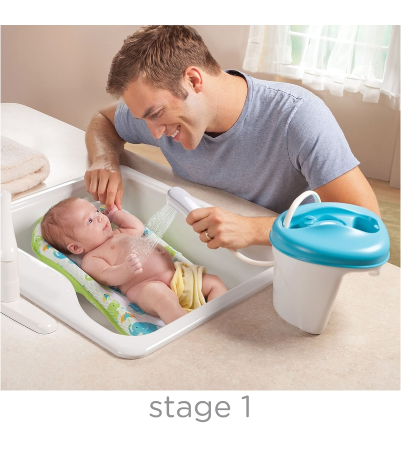 Baby Bath Tub with Sling Summer Infant Newborn to toddler Bath Center & Shower