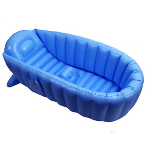 Baby Bath Tub with Wheels New Infant Inflatable Portable Bathtub Baby Bath Tub