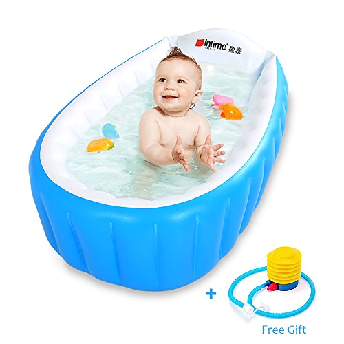 Locisne Baby Inflatable Bathtub Children Antislippery Swimming Pool Foldable Travel Air Shower Basin Seat Bath ap B06ZZ8WHZJ
