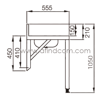 baby bath table side dimensions