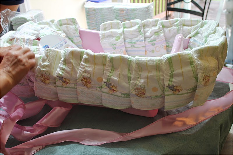 diy baby bath tub diaper cake