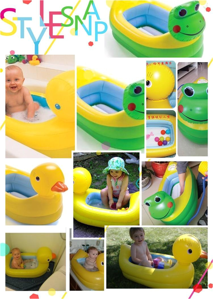 new fashion inflatable bath tub baby portable 2 years old infant bathtub foldable for children toddlers 4 designs