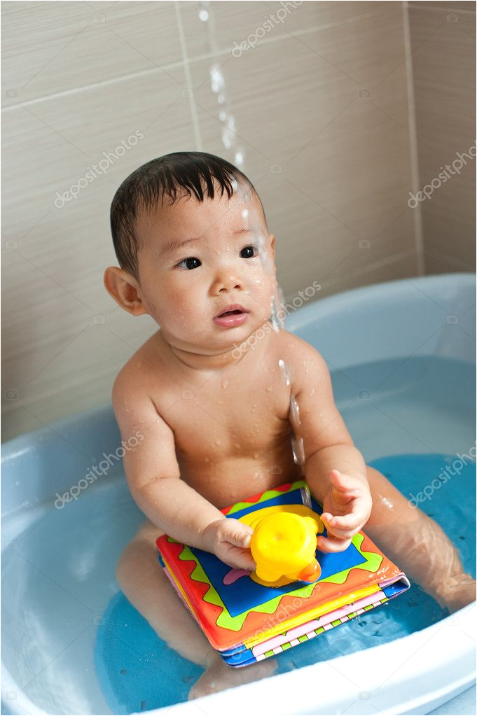 stock photo 8 month old asian baby