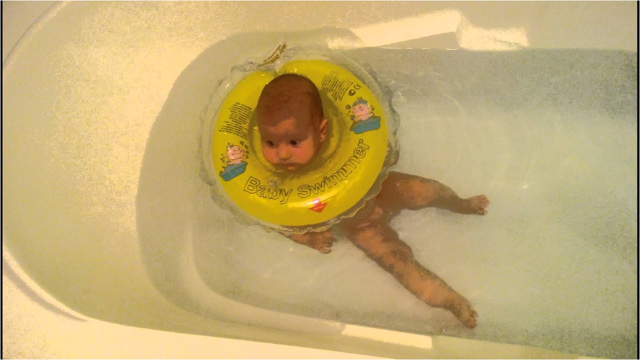Baby Bathtub for 9 Month Old Two Months and Five Days Old Baby Swimming In the Bathtub