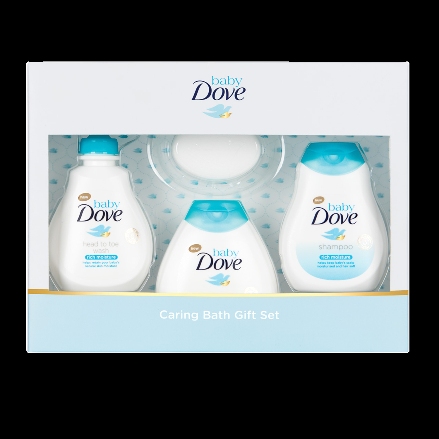 Baby Bathtub Gift Set Baby Dove Caring Baby Bath Set