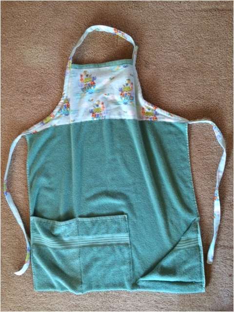 baby bathtime apron tutorial