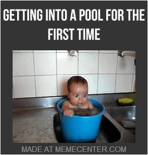 Baby Bathtub Joke Cute Funny First Time Bath Water Baby Quotes Pool