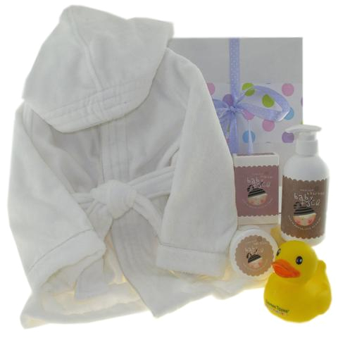 baby face baby bath robe hamper