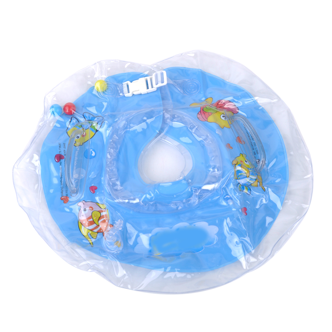 Baby Bathtub Neck Ring Inflatable Newborn Swimming Neck Circle Baby Float Ring