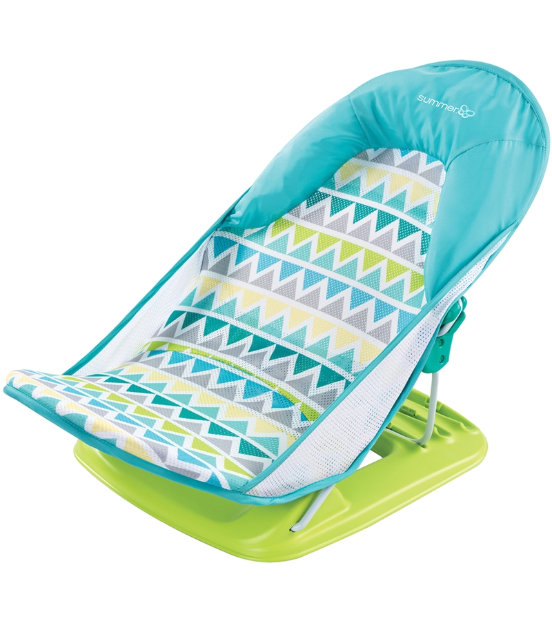 summer infant deluxe baby bather triangle stripes