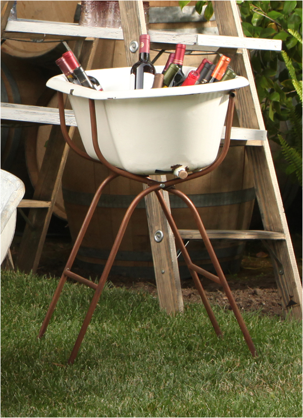 vintage baby bath tub floor stand