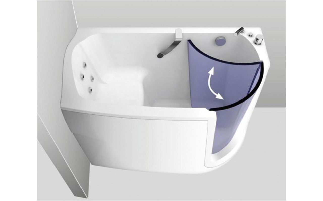 Baby Bathtub with Jets Aquatica Baby Boomer™ Right Hydrorelax Jetted Walk In Bathtub