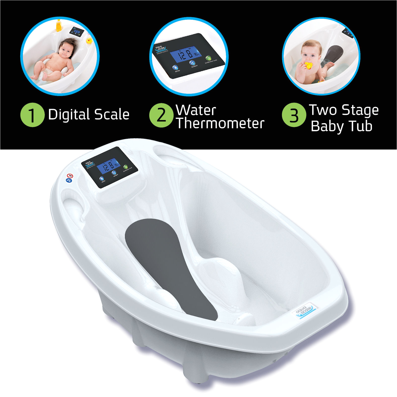 aqua scale baby bath