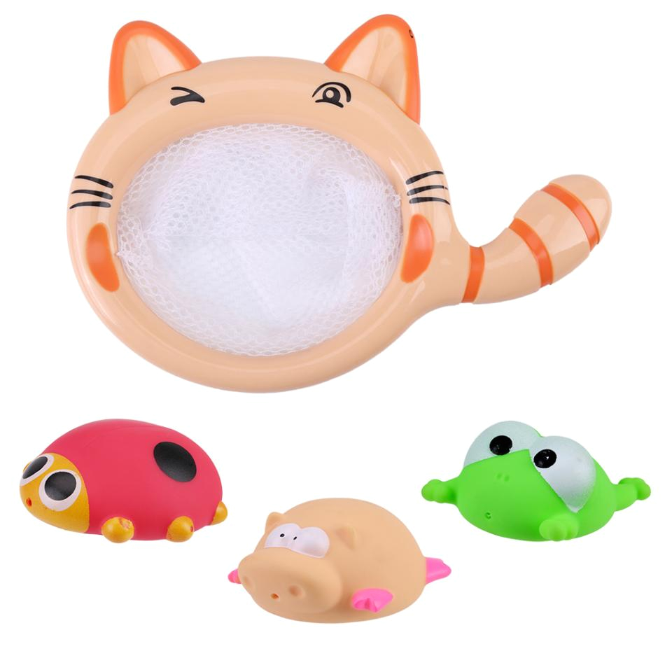 Baby Bathtub with Sprayer Baby Bath Squeaker Spray toys Rubber Newborn Funny Shower