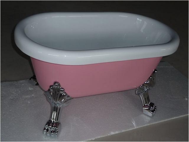 pink baby bath