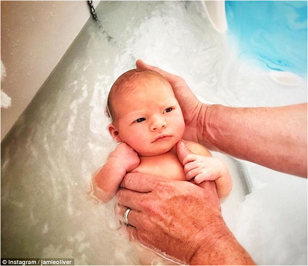 Jools Oliver t tear away sweet newborn son posts snapshot revealing name