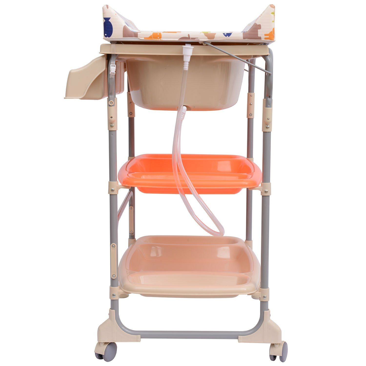 Hom Baby Unit Changing Station with a Bath Changing Table and Storage Trays HMCM1770
