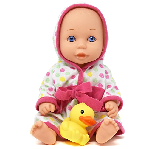 super cute baby doll bathtub set featuring 12 all vinyl doll bath tub with detachable shower spray washcloth toy soap bottle and shower gel and rubber duck the best doll bath toy set for kids