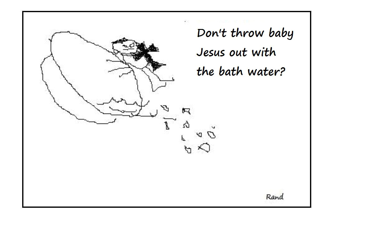 happy easter and dont throw baby jesus out with the bath water