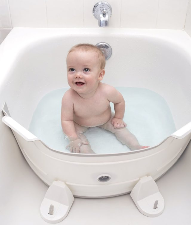 bathtub divider turns your family tub into your babys tub