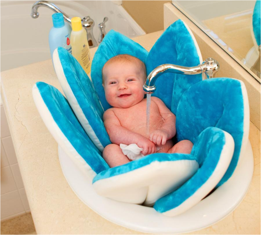 blooming bath flower baby support