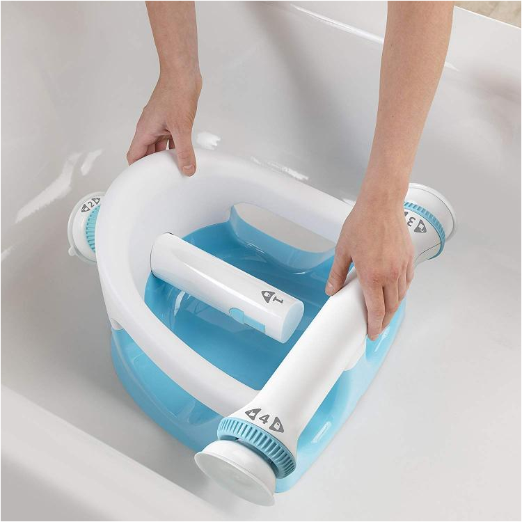 Baby Tub Seat with Suction Cups Baby Bathtub Seat with Backrest Suction Cups to Side