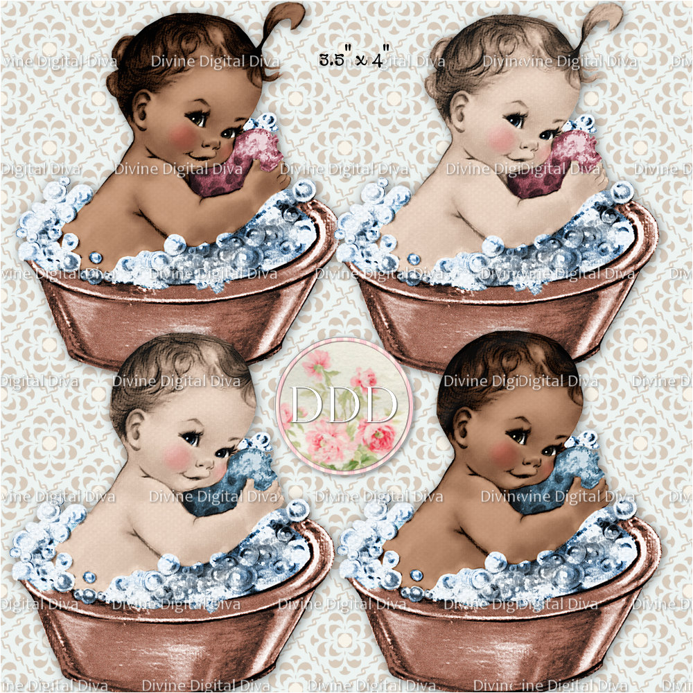 Baby Vintage Bathtub Vintage Washtub Baby Girl & Boy Bath Tub 2 by