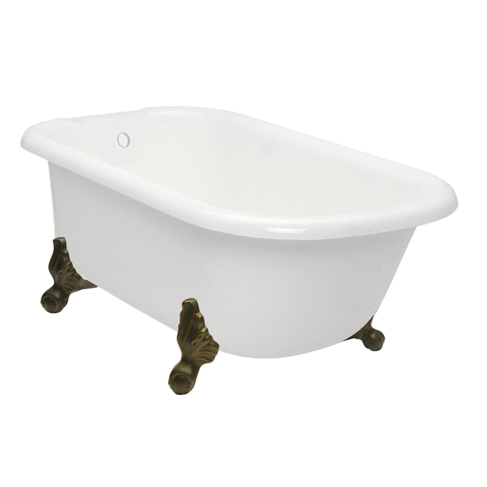 Ball Foot Bathtub American Bath Factory 54 In Acrylic Classic Clawfoot Non