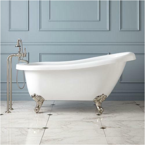 Bath with Claw Foot Tub Clawfoot Tub