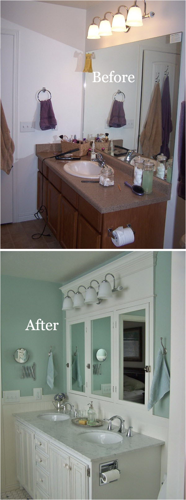 before and after awesome bathroom makeovers