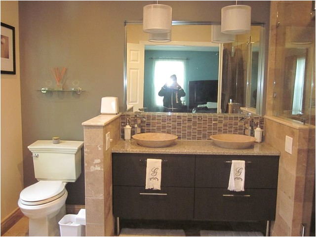 Master Bathroom Remodel with double sink Mahwah NJ modern bathroom new york