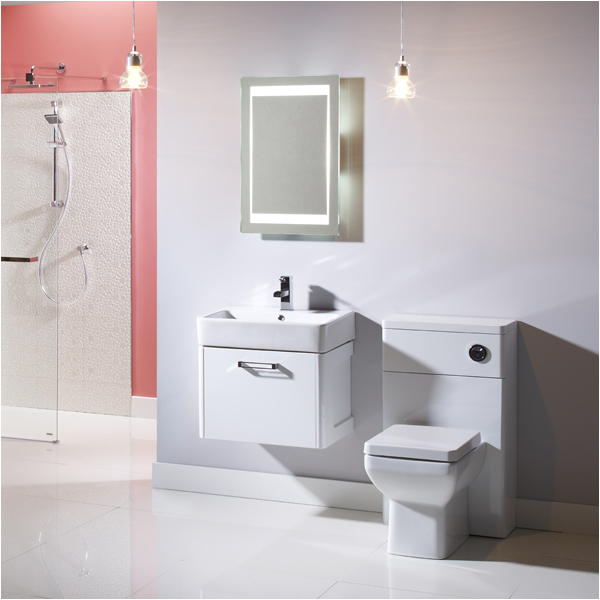 tavistock q60 white wall mounted vanity unit 575mm
