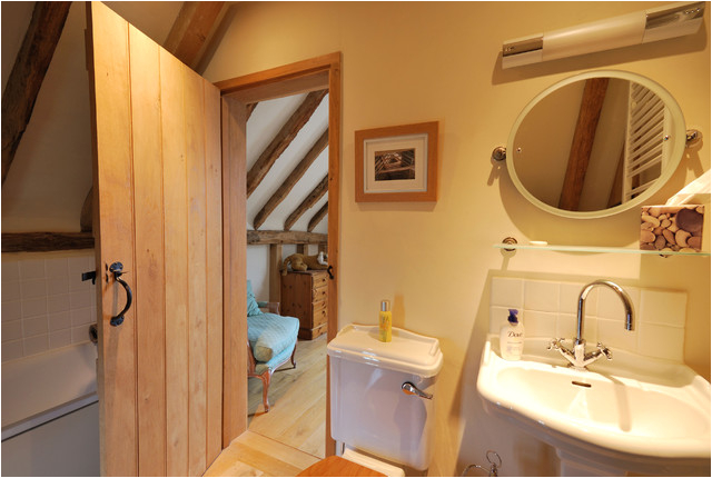 Barn Conversion in Kent UK rustic bathroom london