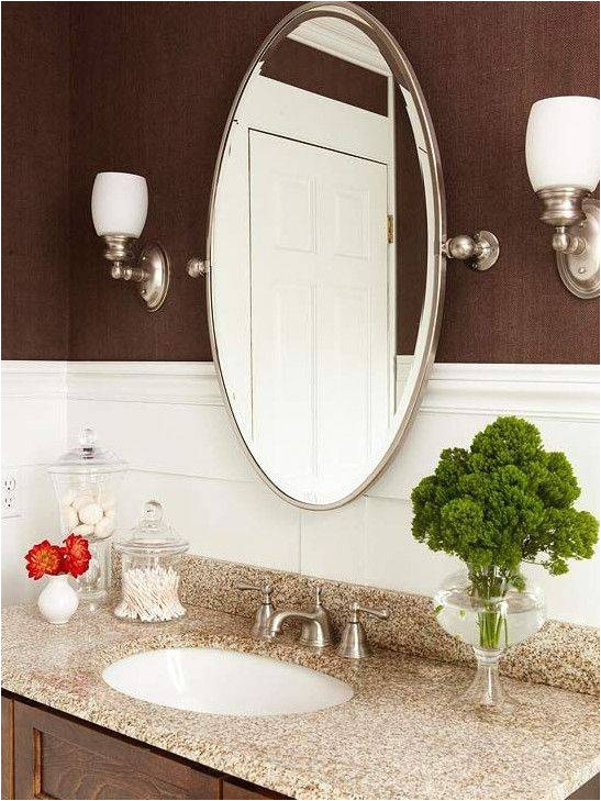 oval bevelled mirrors