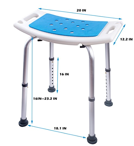medokare shower stool with padded seat