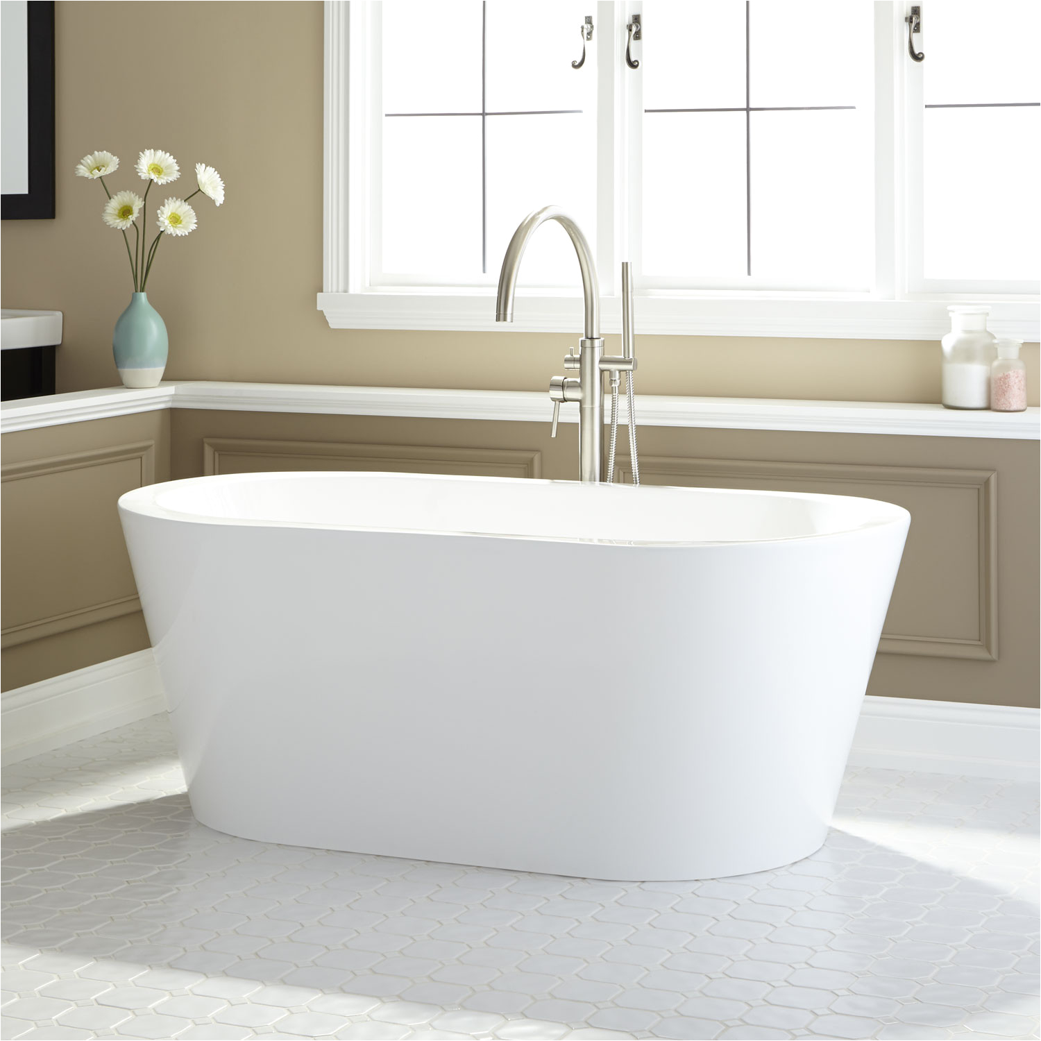 leith acrylic freestanding tub