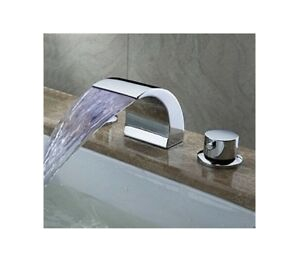 Bathtub Jacuzzi Kit Hot Tub Faucet Bathroom Bath Waterfall Kit Widespread