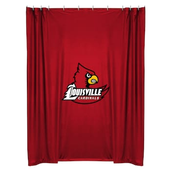 louisville cardinals shower curtain jsp