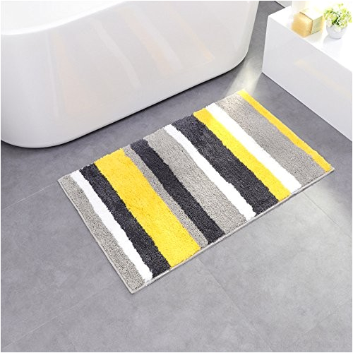 bath mat camal polyester stripe pattern water absorption bath rug kicthen mat 50x80 yellow b06y2dqfzm carpets and rugs