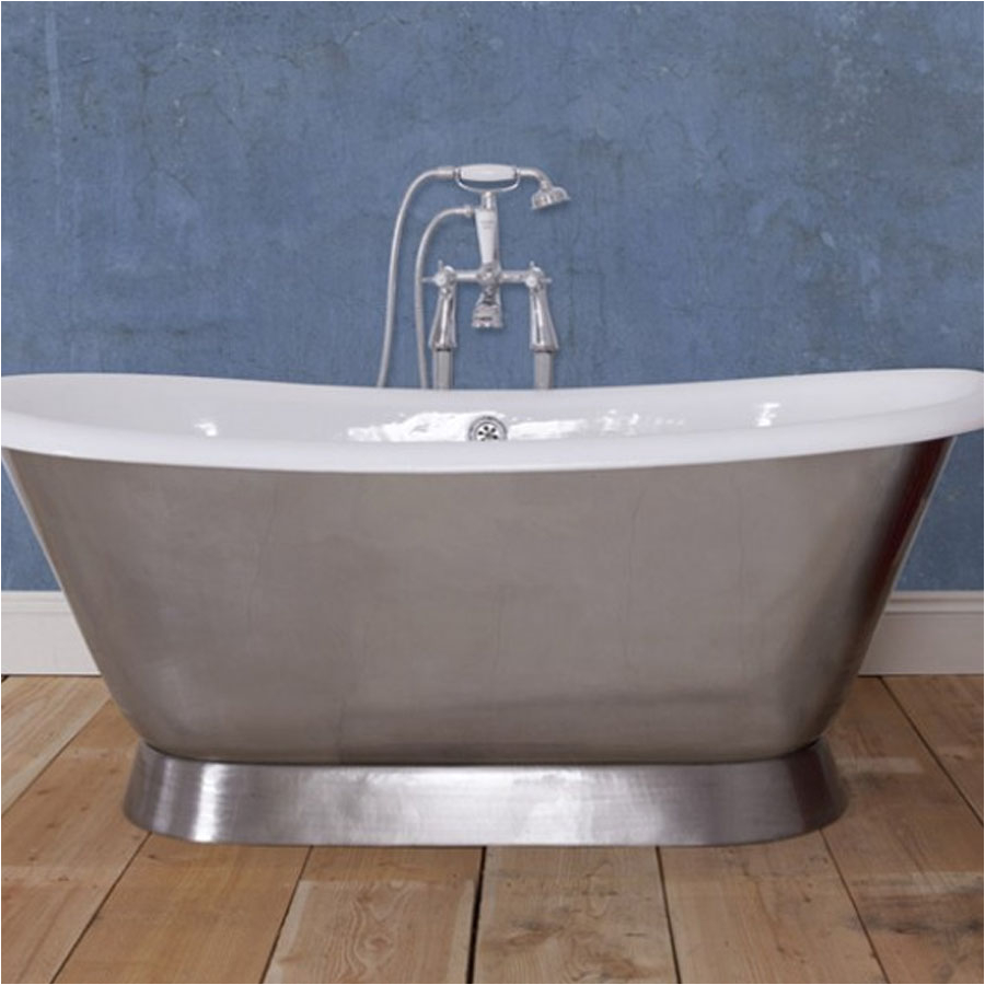 montreal cast iron bath with polished finish