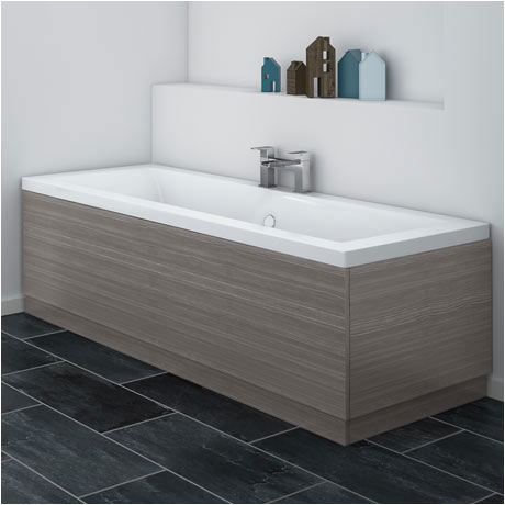 brooklyn grey avola wood effect front bath panels various sizes