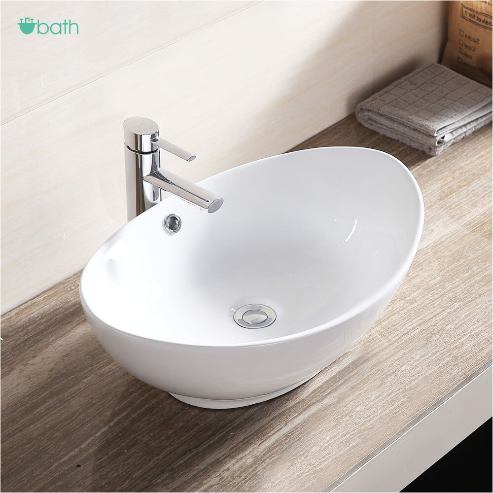 Bathtub Porcelain Vs White Porcelain Ceramic Bathroom Sink Vessel Vanity Basin