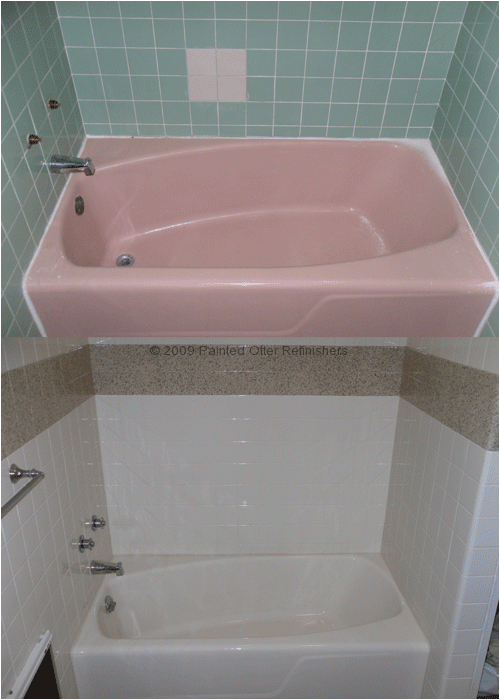 Bathtub Reglazing Michigan before & after Bathtub Refinishing – Tile Reglazing