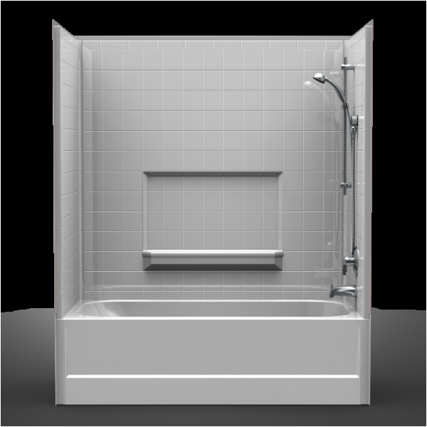 multi piece tub shower 30x60x72 showertub bo 2