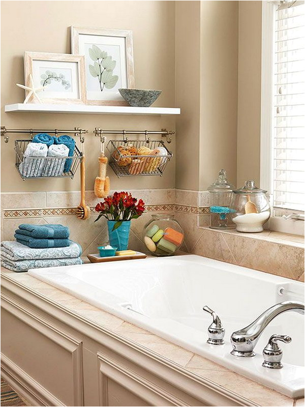 bathtub surround storage ideas