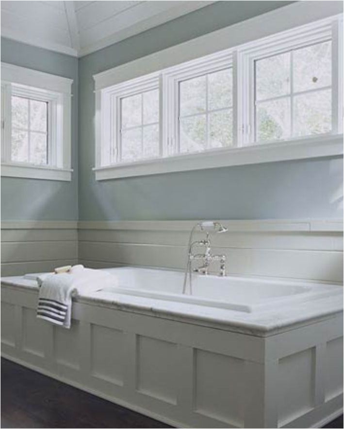 Bathtub Surround Ideas Wood White Shaker Tub Surround with Vertical Wainscoting