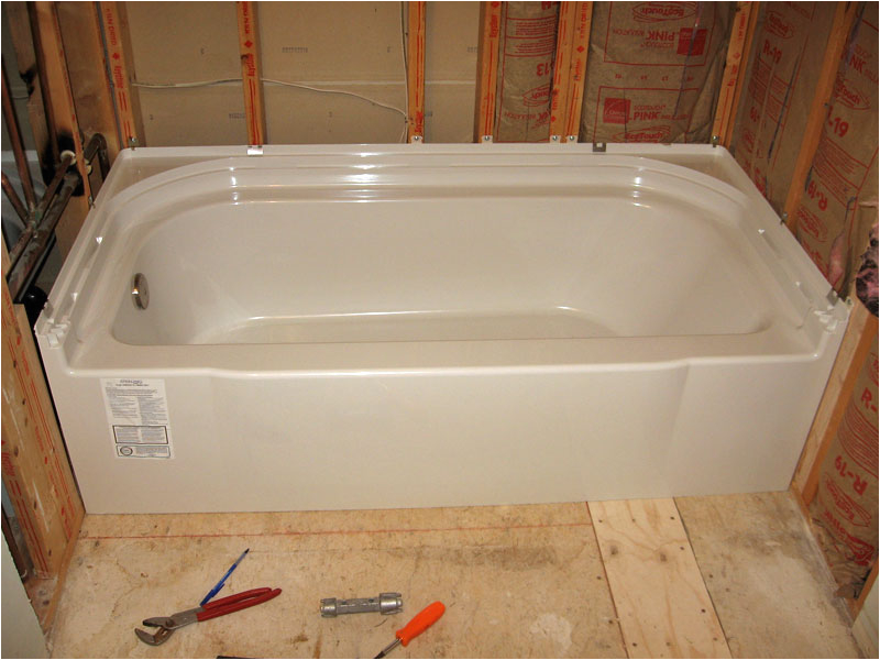 new tub install questions